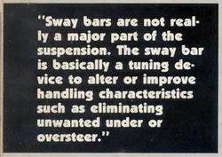 Guldstrand on swaybars